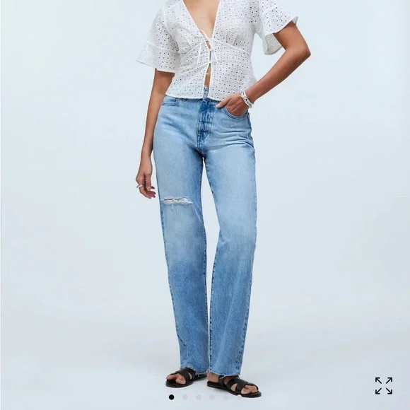 Madewell The '90s Straight Jean - Picture 1 of 8